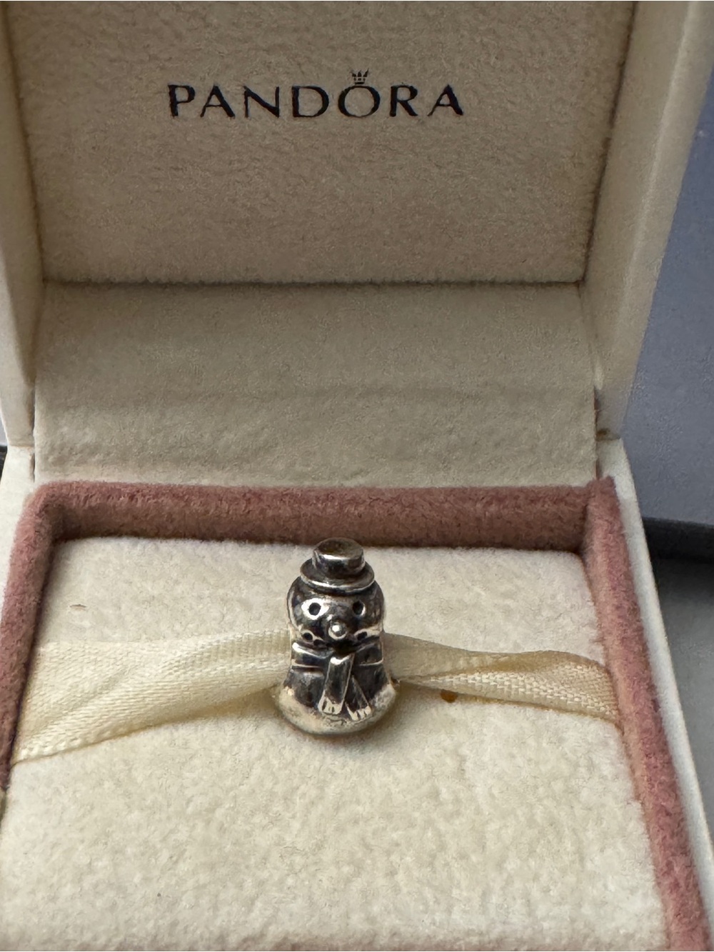 Pandora Silver Snowman Charm - Silver